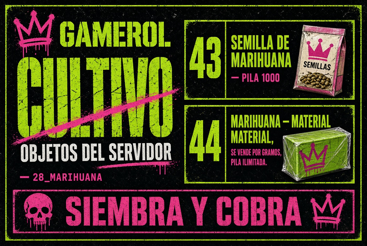 Cultivo: semilla de marihuana y marihuana