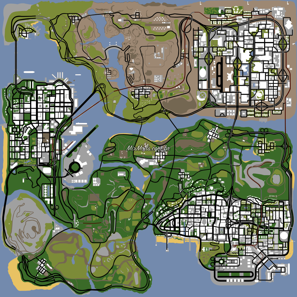 Mapa de San Andreas